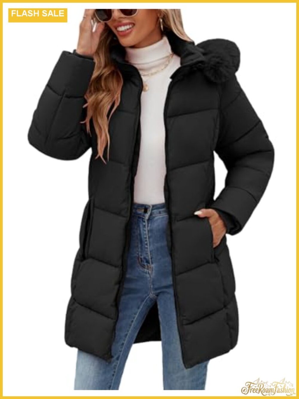 Womens Thicken Warm Puffer Parka Hooded Winter Coat Outwear